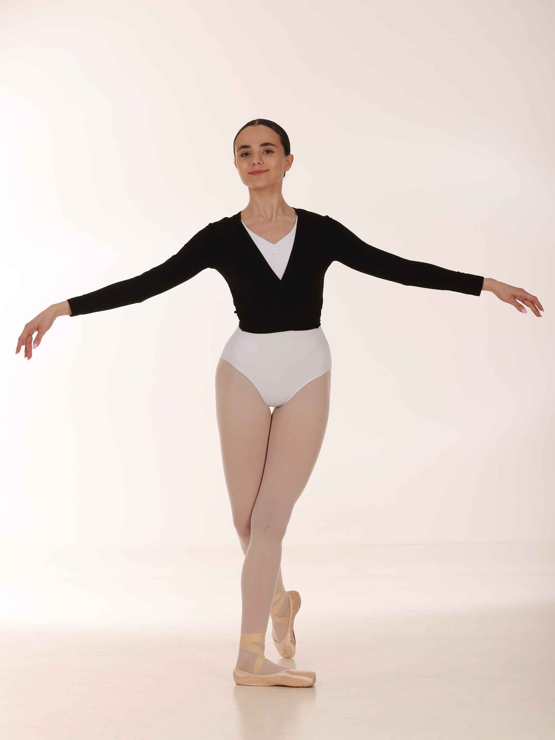 Cache-cœur crossover en malla pour danse, ciblé para mujer, design croisé elegante, parfait pour la pratique de la danse ou les calentamientos, deux longues bandes pour l&