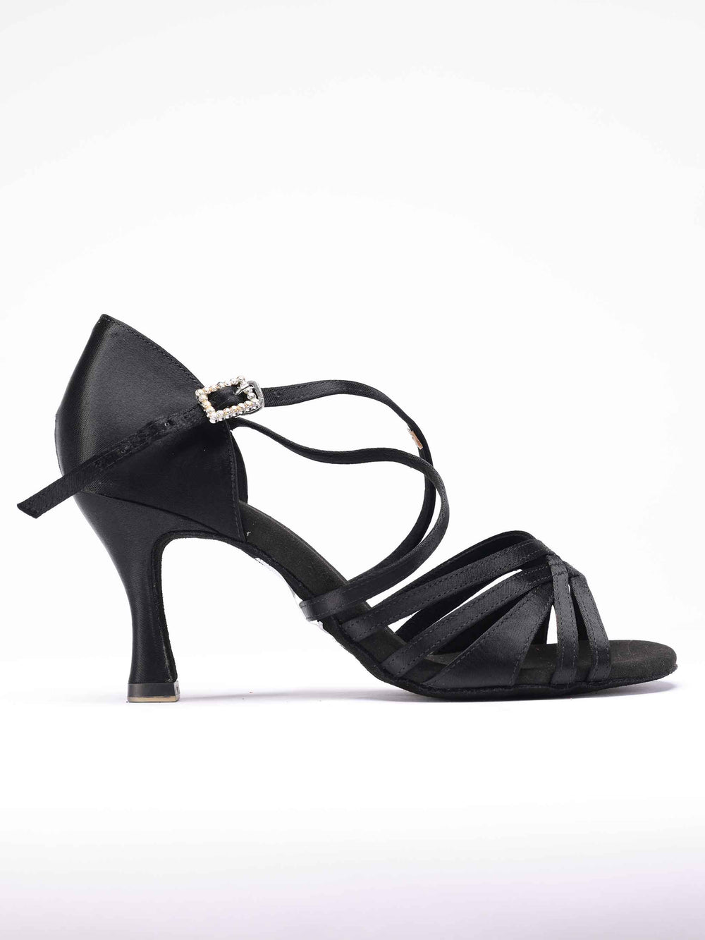 Zapatos de Danza Latine Emma para Mujer - couleur Negro - vue de côté
