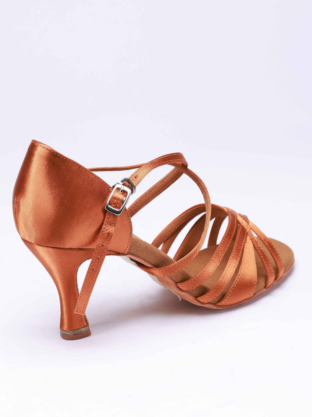 Zapatos de Danza Latine Emma para Mujer - couleur Tan - vue arrière