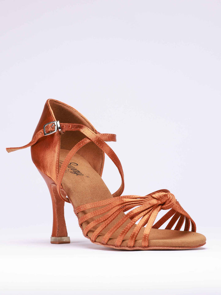 Zapatos de baile latino para mujer, modèle Irina, 8 fines brides à l&