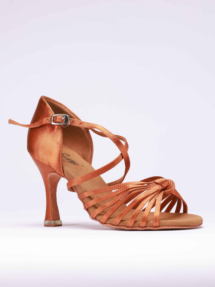 Zapatos de baile latino para mujer, modèle Irina, 8 fines brides à l&