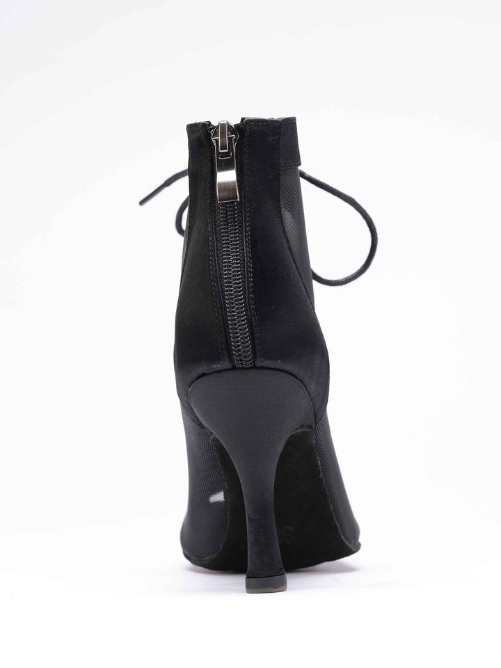 Zapatos de baile latino para mujer, modèle Luciana, panneaux latéraux en mesh transpirable, laçage à l&