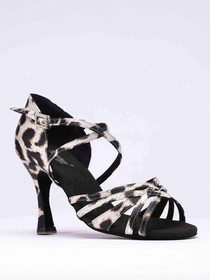 Zapatos de baile latino para mujer, modèle Penelope, con 5 lanières à l&