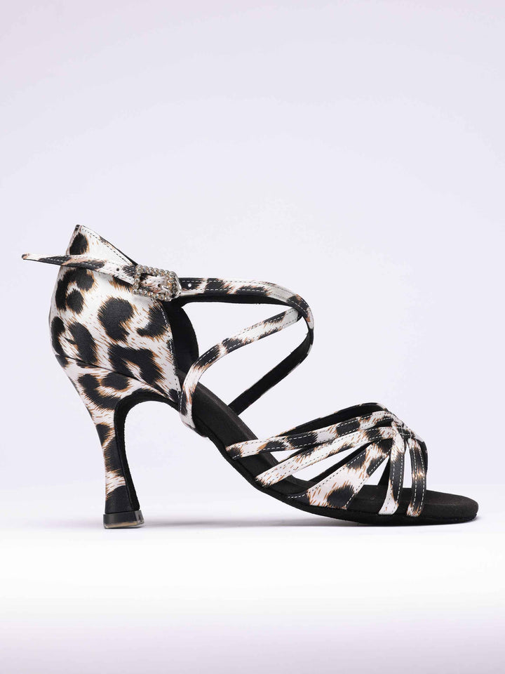 Zapatos de baile latino para mujer, modèle Penelope, avec 5 lanières à l&