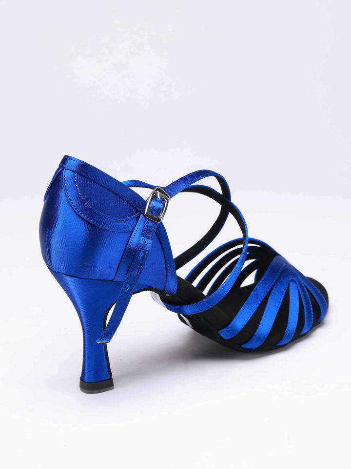 Zapatos de baile latino para mujers, modèle Rodayna, 5 brides sur le devant et une bride elegante à l&