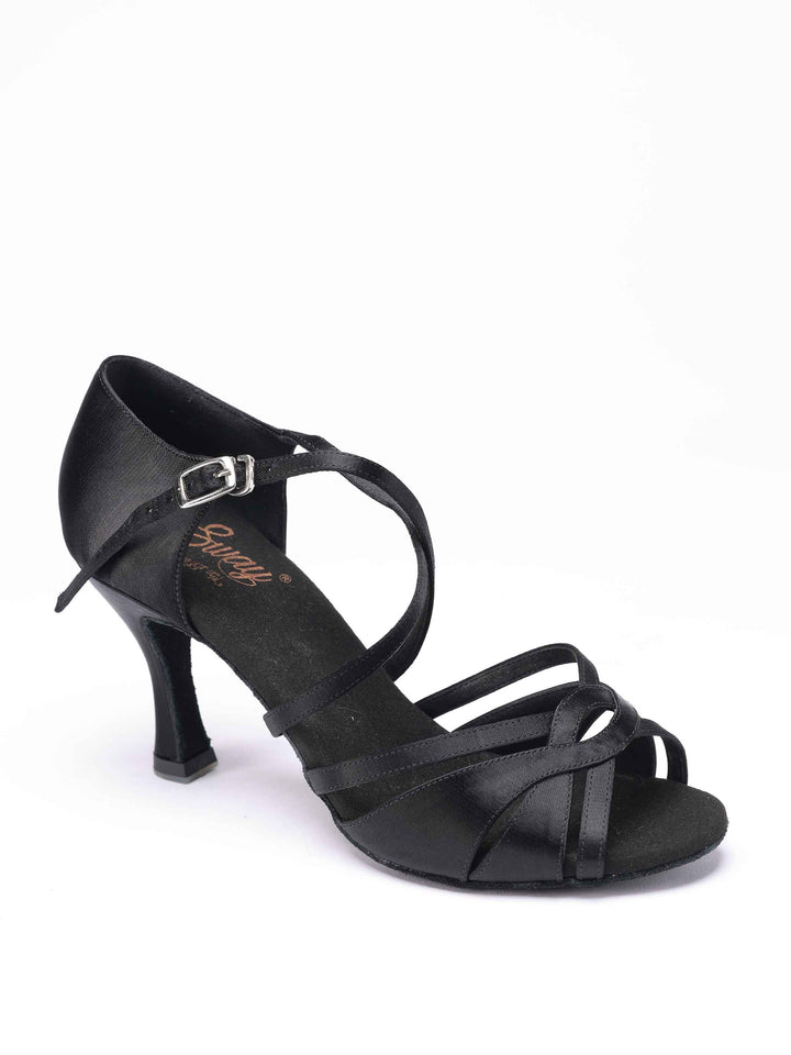 Zapatos de baile latino para mujers, modèle Stella, couleur negro - vue du haut