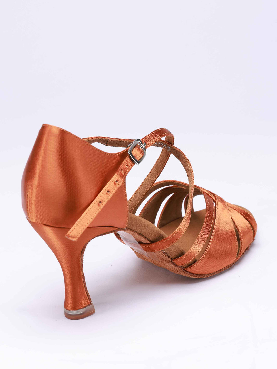 Zapatos de baile latino para mujers, modèle Stella, couleur tannée - vue arrière