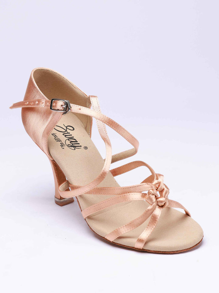 Zapatos de baile latino para mujer, modèle Gabriella, nœuds multiples à l&