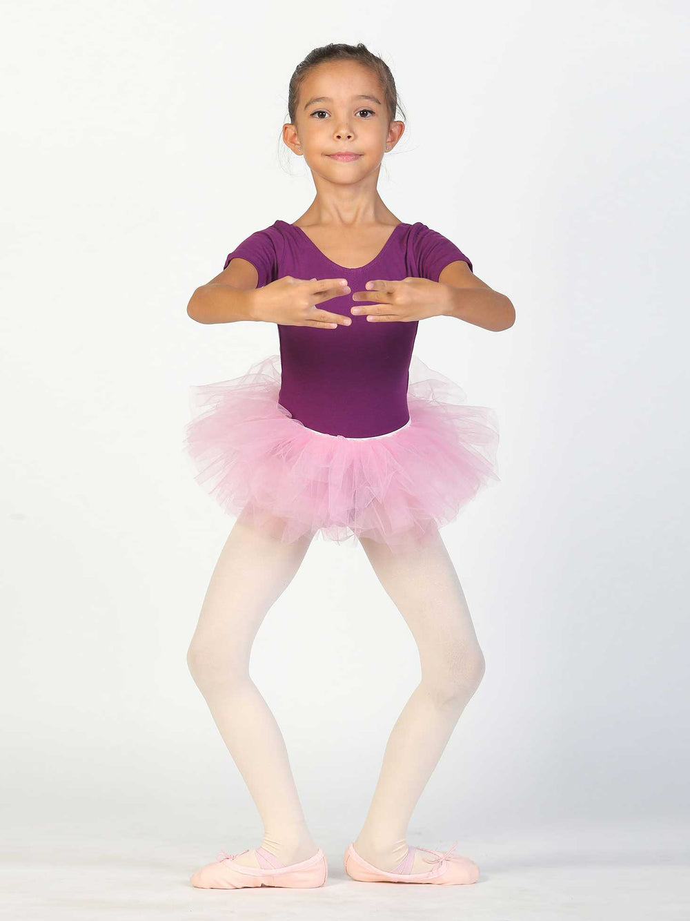 Tutú de ballet para enfant – falda rosa clair en tul, tenue de ballet elegante.