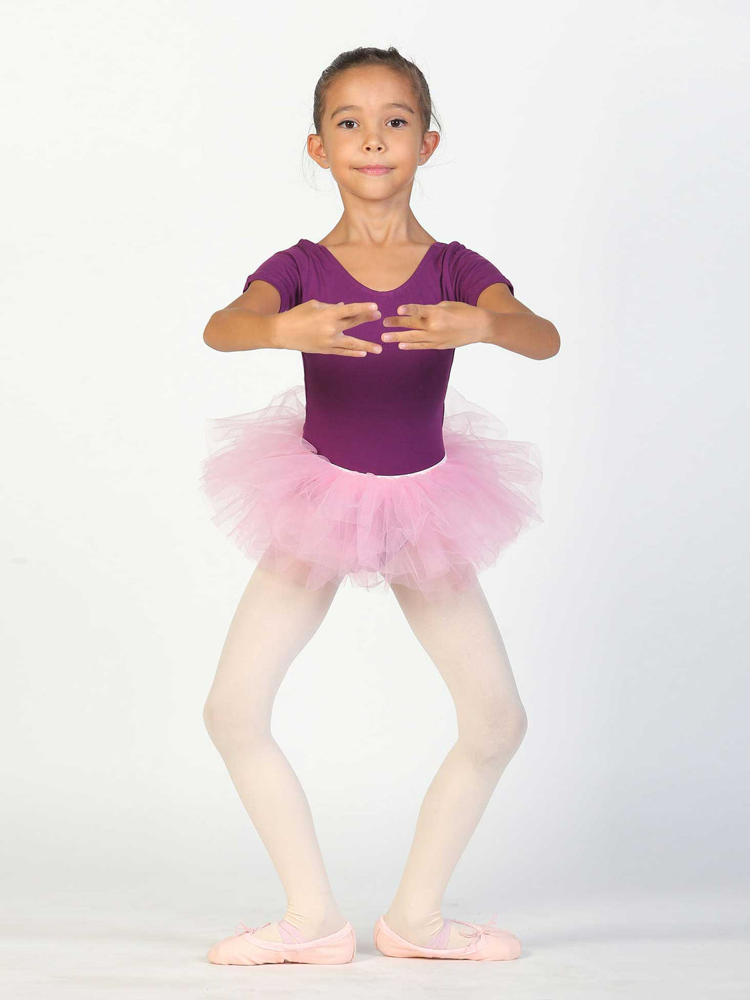 Tutú de ballet para enfant – falda rosa clair en tul, tenue de ballet elegante.