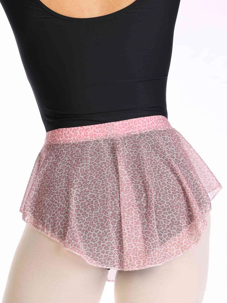 Falda de Danse de Ballet con une coupe Ovale para mujer - Color Leopard - vue arrière gros plan