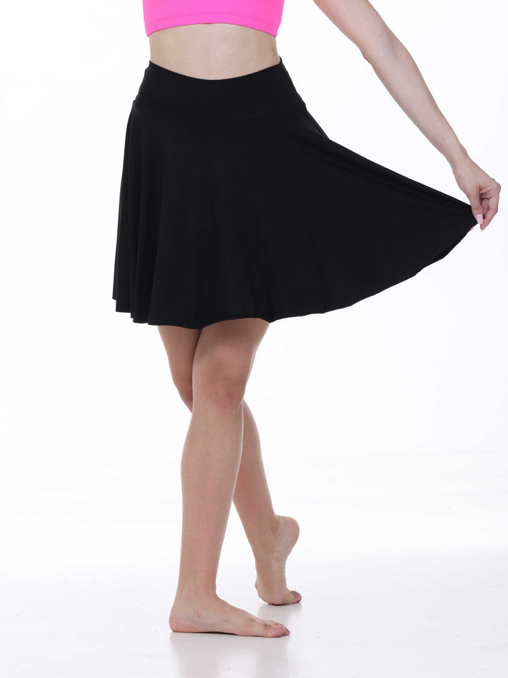 Falda de Danse Fluide con Short Intégré (vue détail)