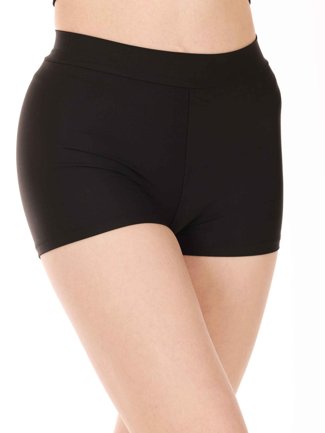 Short taille basse para la danse y le yoga, coupe brief, couleur negro, para mujer